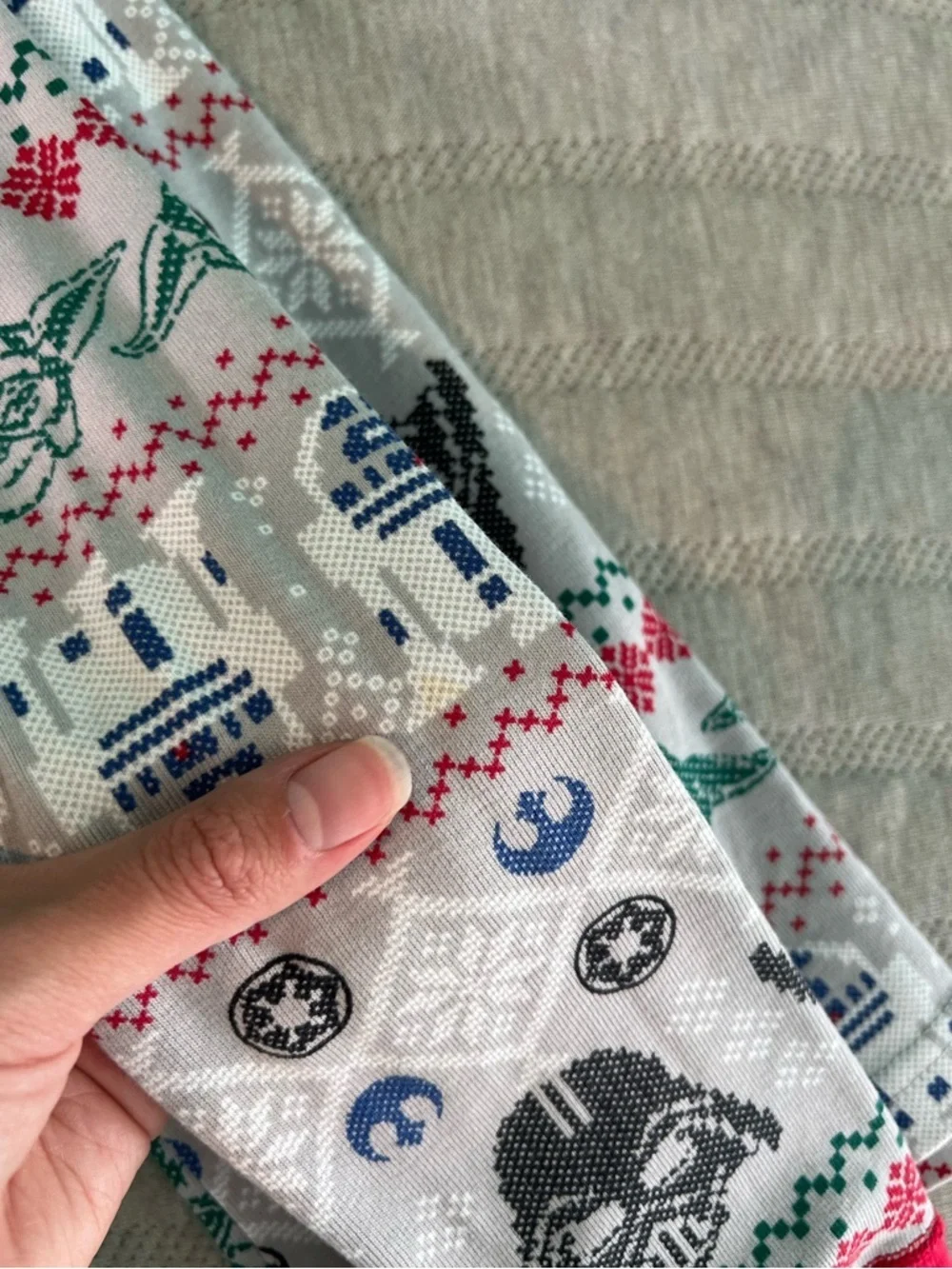 Hanna Andersson Star Wars Fair Isle holiday long john pajama Boys Size 14